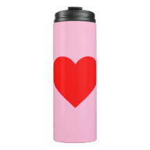 Cor-de-rosa com batimento cardíaco vermelho Pastel