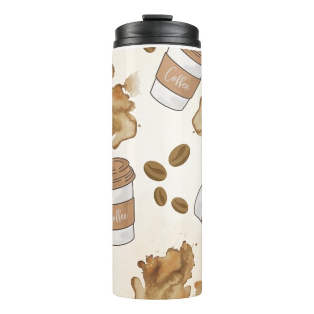 Garrafa Térmica Cor do creme do Tumbler térmico (Frente)