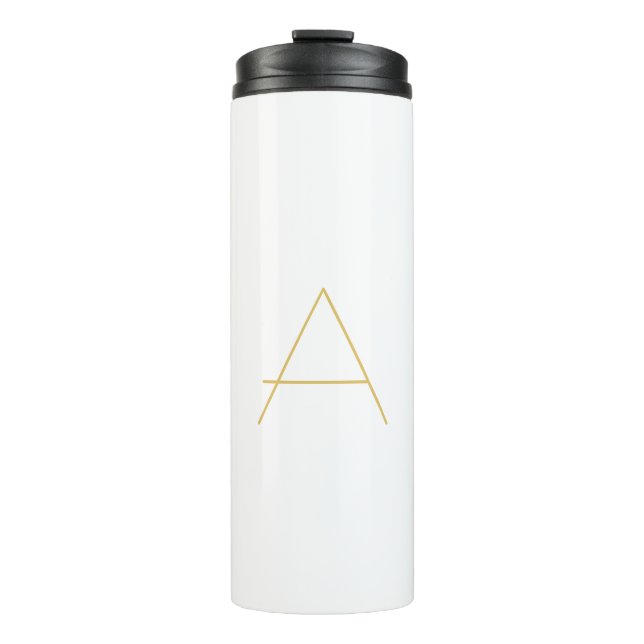 Garrafa Térmica Cor Monograma Profissional Personalizado (Frente)