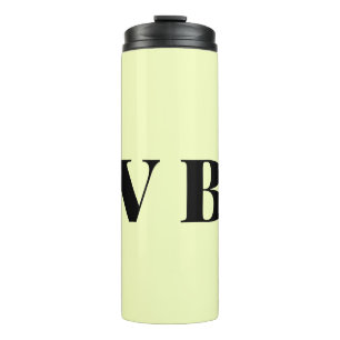 Garrafa Térmica cor personalizada pastel simples mínima sólida per
