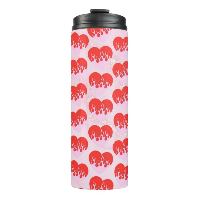 Garrafa Térmica Coração de Fogo (Frente)