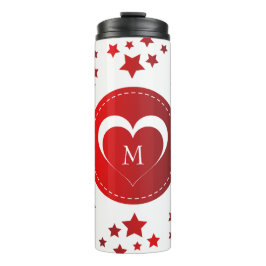 Garrafa Térmica Coração E Estrelas