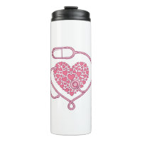Coração Estetoscópio Amor Médico Desenho de Camisa