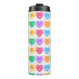 Garrafa Térmica Corações Doces de Conversa Inadequados