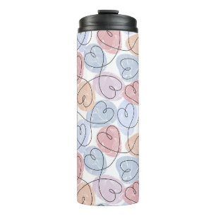 Garrafa Térmica Corações Suaves: Dia de os namorados Contínuo