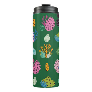 Garrafa Térmica Corais e Plantas Marítimas: Padrão Submarino