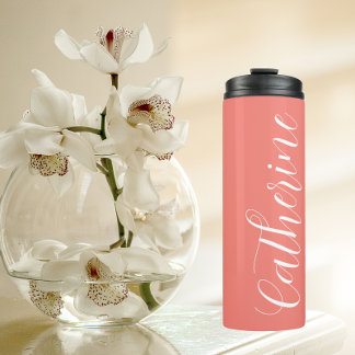 Garrafa Térmica Coral Stylized Wedding Bridesmaid