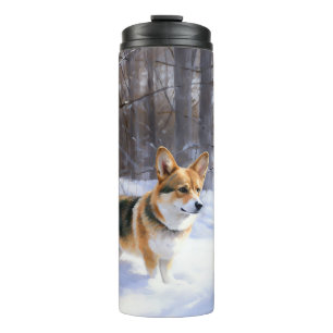 Garrafa Térmica Corgi Let It Snow Natal