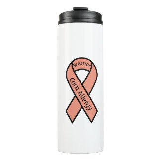 Garrafa Térmica Corn Allergy Warrior Ribbon
