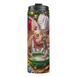 Garrafa Térmica Cornish Rex Holiday Baking: Natal Festivo