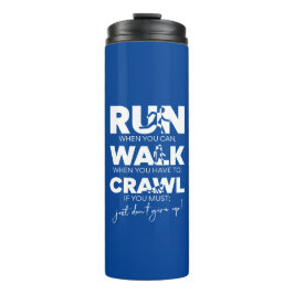 Garrafa Térmica 'Corre... Andar... Rastrear... Não desista!"