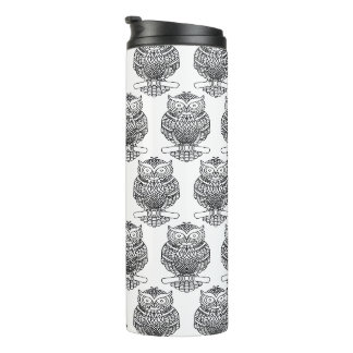 Garrafa Térmica Coruja (branca) - Thermal Tumbler