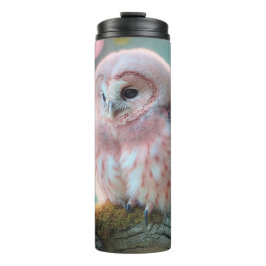 Garrafa Térmica Coruja Rosa