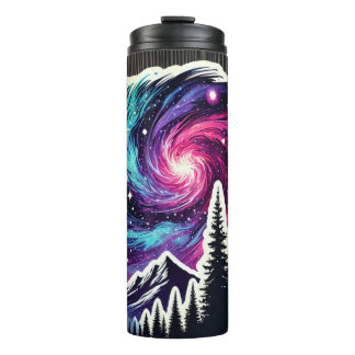 Garrafa Térmica Cosmic Forest: Galaxy Meets Nature