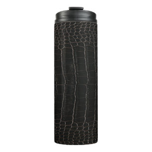 Garrafa Térmica Couro crocodilo luxurioso: textura têxtil.