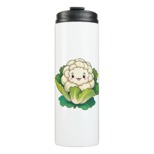Garrafa Térmica Couve-flor Kawaii
