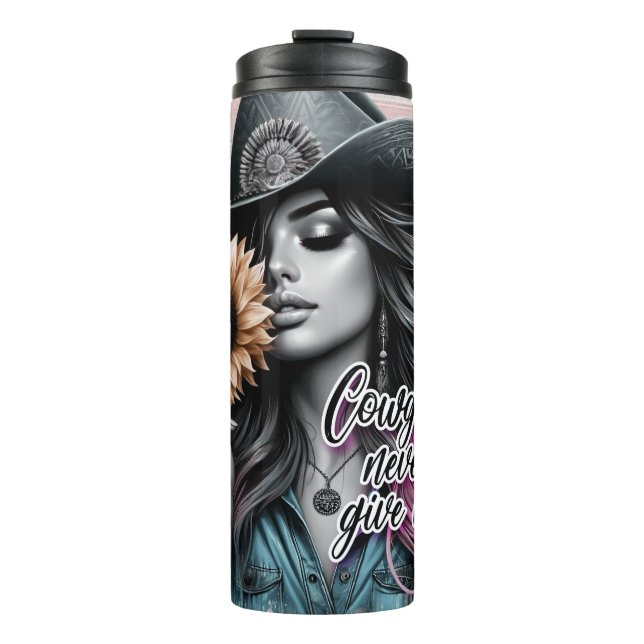 Garrafa Térmica Cowgirl Ocidental (Frente)