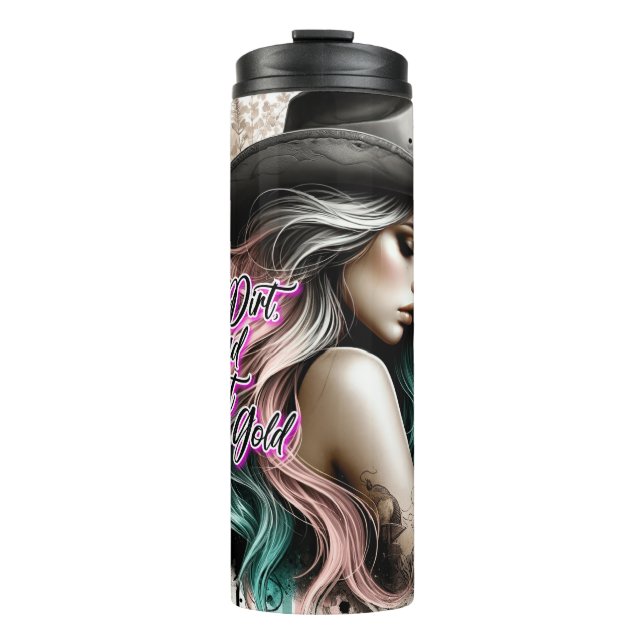 Garrafa Térmica Cowgirl Ocidental (Frente)