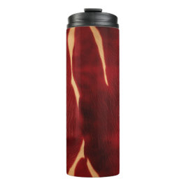 Garrafa Térmica Cowhide Vermelho Ocidental