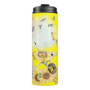 Garrafa Térmica Cozinha d'água Cottagecore Amarelo