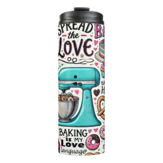 Garrafa Térmica Cozinhar de Bicicleta de Cartoon