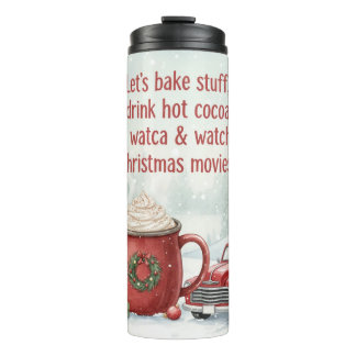 Garrafa Térmica Cozy Christmas Baking and Movie Day