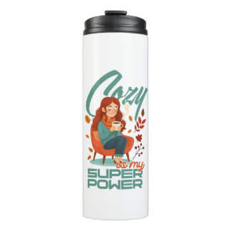 Garrafa Térmica Cozy Superpower Vibes Tumbler