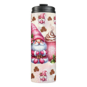 Garrafa Térmica Cozy Winter Gnomo com cacau quente