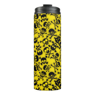 Garrafa Térmica Crânio & teste padrão dos Crossbones