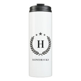 Garrafa Térmica Create Your Own Intel Monogram With Laurel wreaths