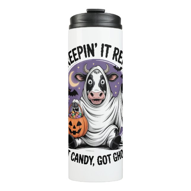 Garrafa Térmica Creepin' Cow Halloween (Frente)