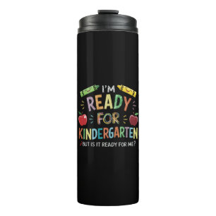 Garrafa Térmica Crianças No Primeiro Dia Do Jardim De Infância Se