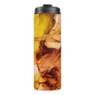 Garrafa Térmica Criatividade única. Arte &Dourada. Inspirado pelo