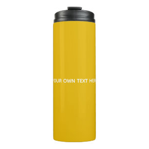 Garrafa Térmica Crie Seu Próprio Design Amarelo Personalizado