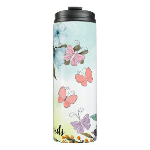 Garrafa Térmica Crie suas próprias borboletas e flores selvagens
