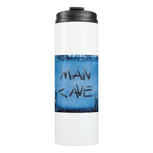 Garrafa Térmica Cristais Azuis (Frente)