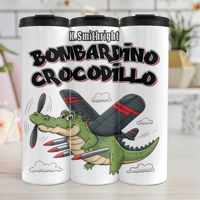 Garrafa Térmica Crocodilo Voador Bombardino Crocodillo (Criador carregado)
