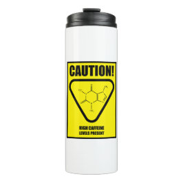 Garrafa Térmica Cuidado! Níveis elevados de cafeína