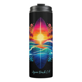 Garrafa Térmica Curvas de surfe solares