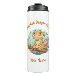 Garrafa Térmica Custom Bearded Dragon Mom Thermal Tumbler