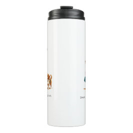 Garrafa Térmica Custom Girl & Dog Thermal Tumbler