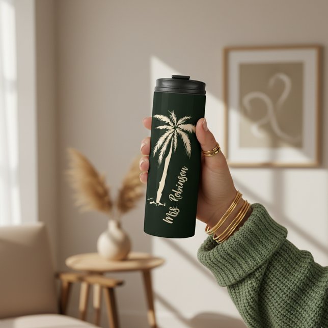 Garrafa Térmica Custom Mr & Mrs Tumbler for Couples and Newlyweds (Personalized Couple Tumbler – Honeymoon Gift for Traveling Husband and Wife)