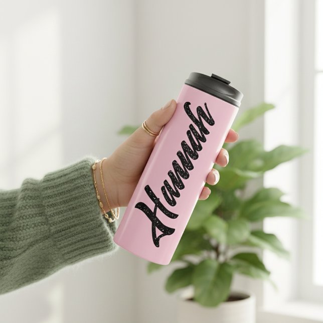 Garrafa Térmica Custom Peach Birthday Tumbler Gift for Her and Mom (Personalized Birthday Tumbler Gift for Her, Mom & Nana, Custom Graduation Tumbler Gift for Students)