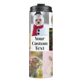 Garrafa Térmica Custom Pet Photo Tumbler | Add Photos & Text