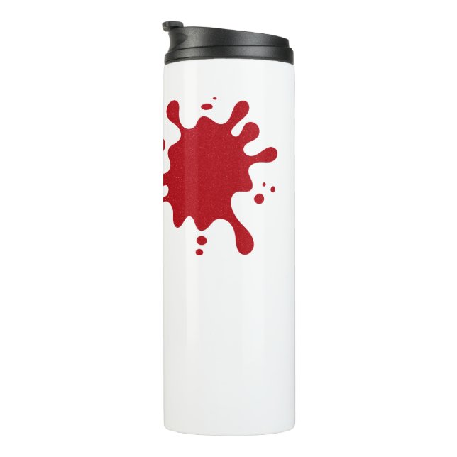 Garrafa Térmica Custom Red Splash Thermal Tumbler 16 oz (Rotação à direita)