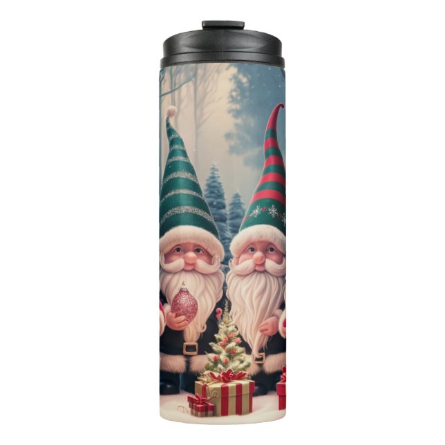Garrafa Térmica Custom Santa Gnome Christmas Tumblr – Holiday Gift (Frente)