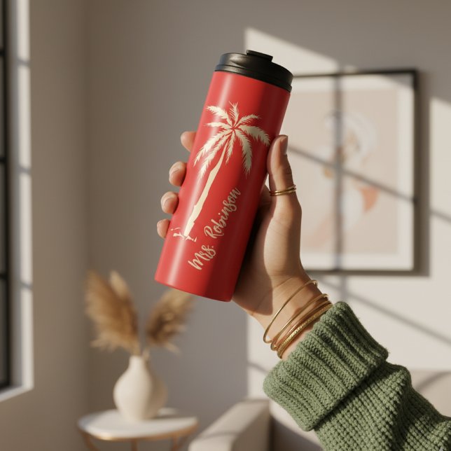 Garrafa Térmica Custom Travel Couple Tumbler for Wedding Gift (Travel Couple Insulated Tumbler – Personalized Wedding, Anniversary & Bachelorette Gift)