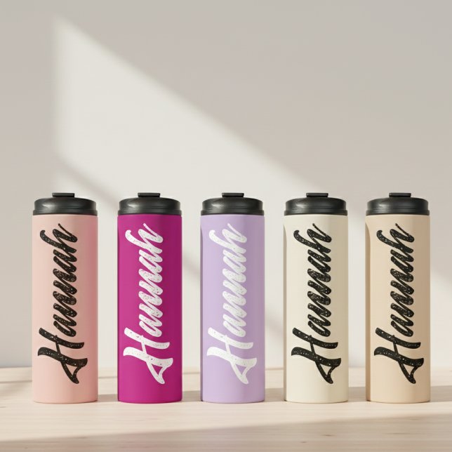 Garrafa Térmica Custom Tumbler Mothers Day Gift for Mom or Grandma (Elegant Bridal Party Tumbler Gift for Bridesmaids and Maid of Honor, Birthday Tumbler Gift for Her)