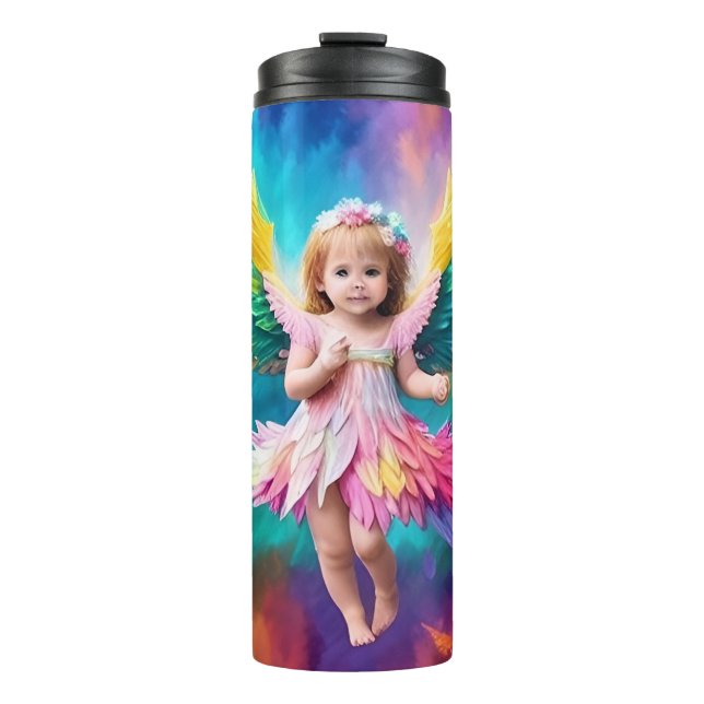 Garrafa Térmica Cute Baby Angel Wings Art-38424 (Frente)