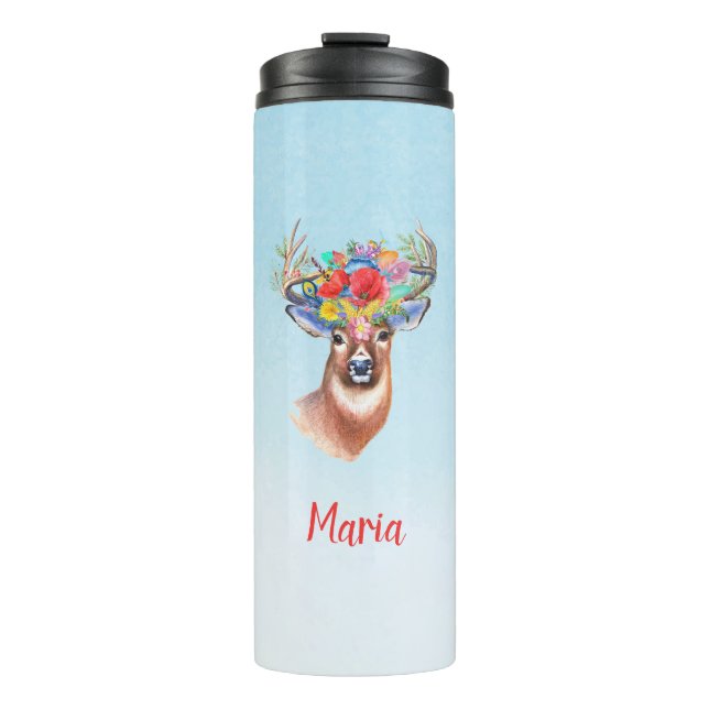 Garrafa Térmica Cute Boho Deer (Frente)
